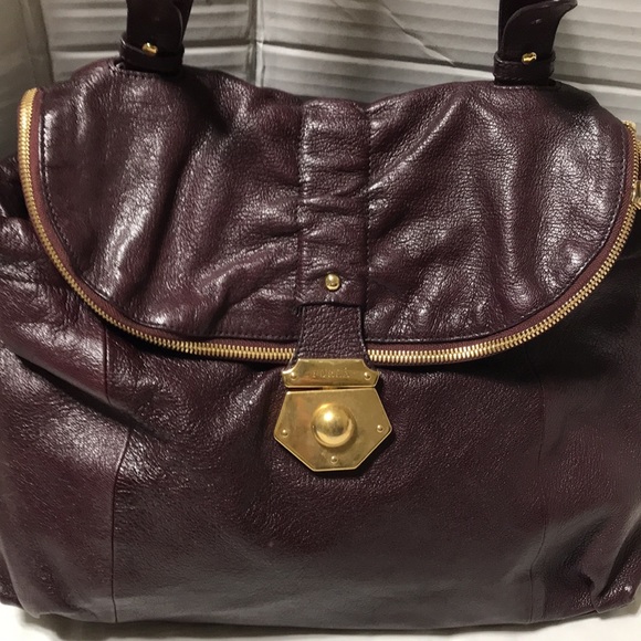 Furla leather satchel with multi compartments and aged bronze hardware. NWOT - Picture 8 of 16